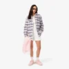 Camicia oversize da donna in lana trapuntata Camicia oversize da donna in lana trapuntata