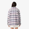 Camicia oversize da donna in lana trapuntata Camicia oversize da donna in lana trapuntata