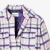 Camicia oversize da donna in lana trapuntata Camicia oversize da donna in lana trapuntata