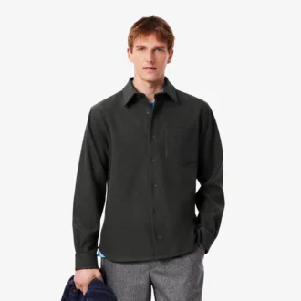Camicia oversize da uomo double face