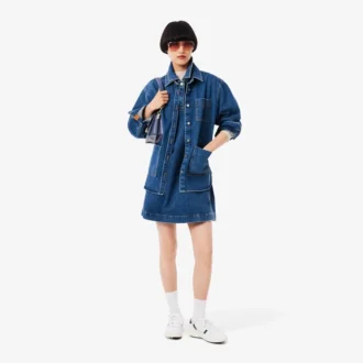 Camicia oversize in denim da donna