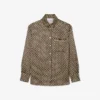 Camicia oversize in raso stampato Camicia oversize in raso stampato