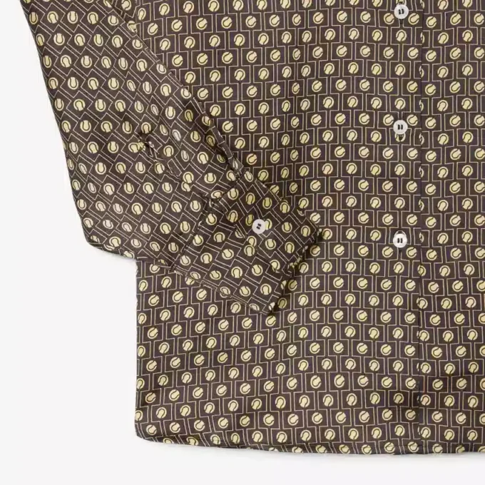 Camicia oversize in raso stampato Camicia oversize in raso stampato