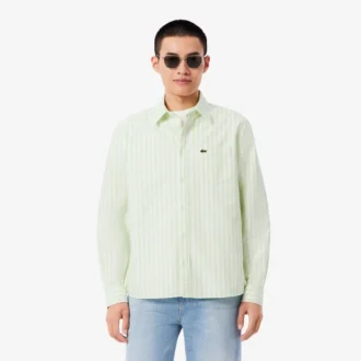Camicia Oxford a righe da uomo, vestibilità regolare