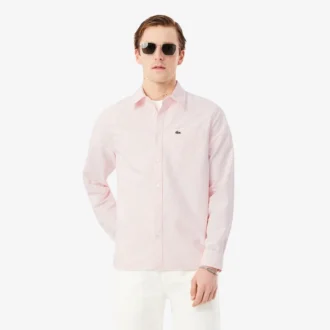 Camicia Oxford a righe da uomo, vestibilità regolare