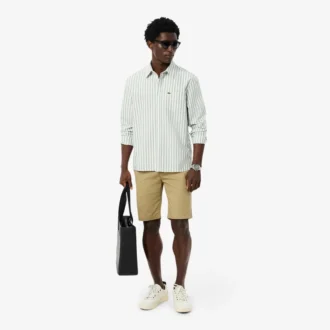 Camicia Oxford a righe da uomo, vestibilità regolare