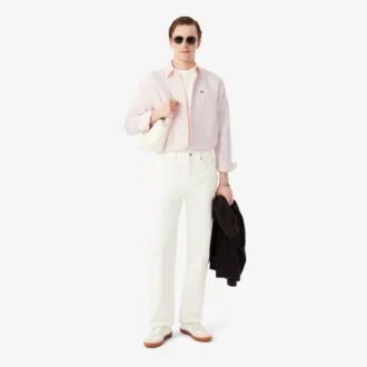 Camicia Oxford a righe da uomo, vestibilità regolare