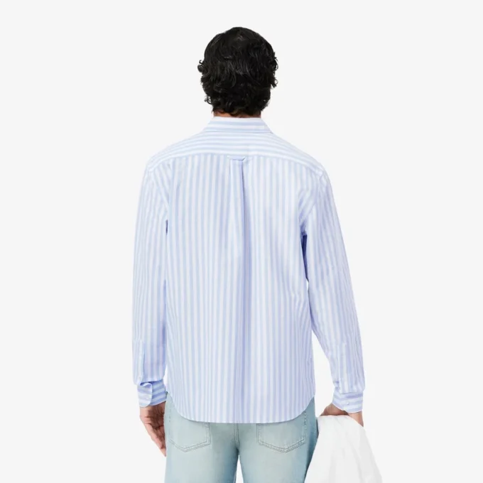 Camicia Oxford a righe da uomo, vestibilità regolare Camicia Oxford a righe da uomo, vestibilità regolare