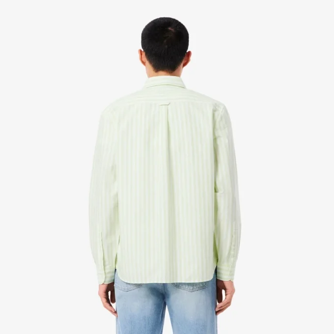 Camicia Oxford a righe da uomo, vestibilità regolare Camicia Oxford a righe da uomo, vestibilità regolare