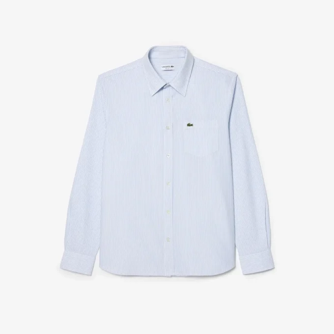 Camicia Oxford a righe da uomo, vestibilità regolare Camicia Oxford a righe da uomo, vestibilità regolare