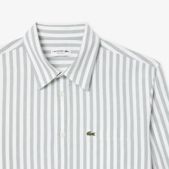 Camicia Oxford a righe da uomo, vestibilità regolare Camicia Oxford a righe da uomo, vestibilità regolare