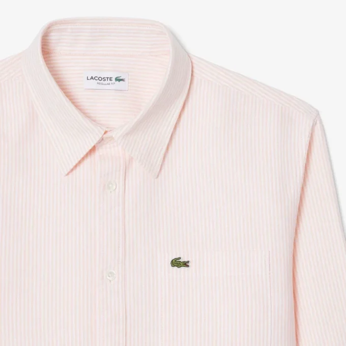 Camicia Oxford a righe da uomo, vestibilità regolare Camicia Oxford a righe da uomo, vestibilità regolare