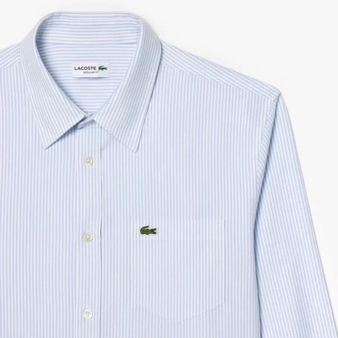 Camicia Oxford a righe da uomo, vestibilità regolare Camicia Oxford a righe da uomo, vestibilità regolare