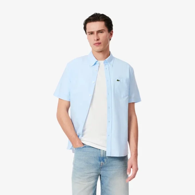 Camicia Oxford da uomo a maniche corte Regular Fit Camicia Oxford da uomo a maniche corte Regular Fit