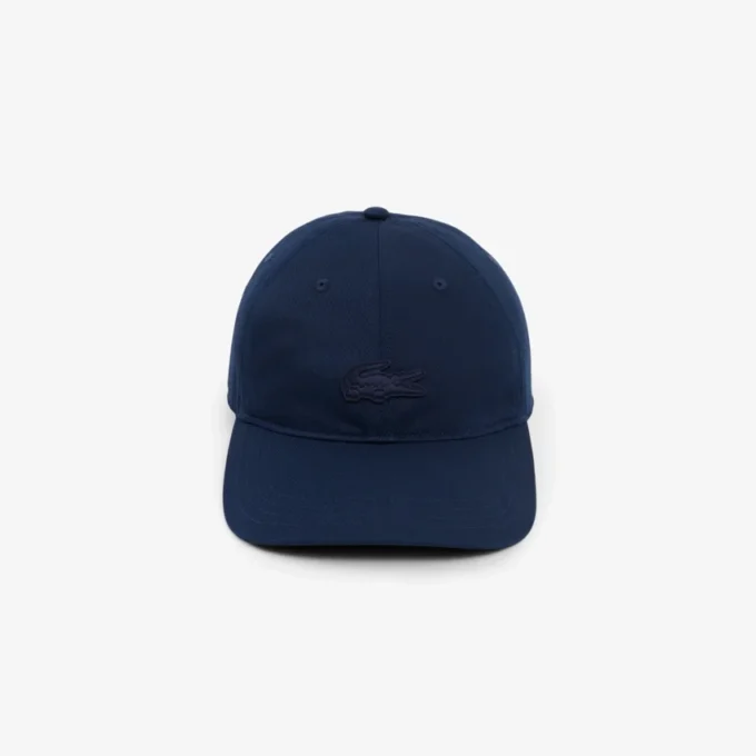Cappellino con badge in twill di cotone Cappellino con badge in twill di cotone