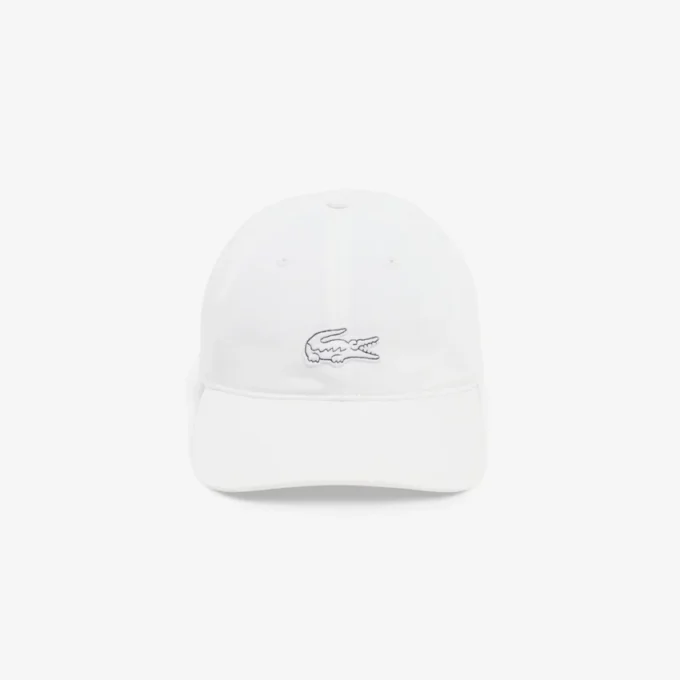 Cappellino con badge in twill di cotone Cappellino con badge in twill di cotone