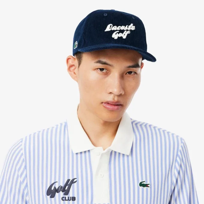 Cappellino da golf da uomo in velluto a coste ricamato Cappellino da golf da uomo in velluto a coste ricamato