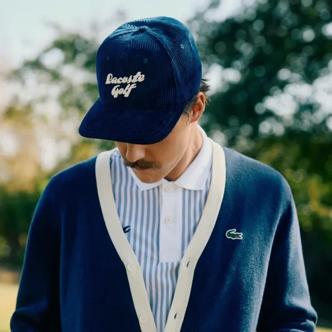 Cappellino da golf da uomo in velluto a coste ricamato Cappellino da golf da uomo in velluto a coste ricamato
