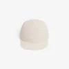 Cappellino da jockey in popeline a righe