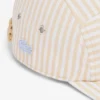 Cappellino da jockey in popeline a righe