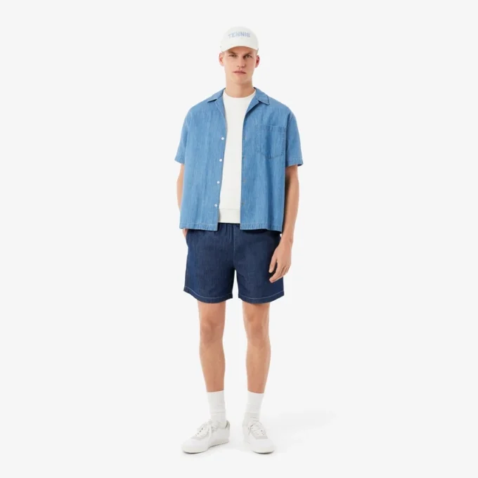 Cappellino in twill di cotone ricamato Cappellino in twill di cotone ricamato