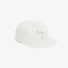 Cappellino in twill di cotone ricamato a righe Cappellino in twill di cotone ricamato a righe