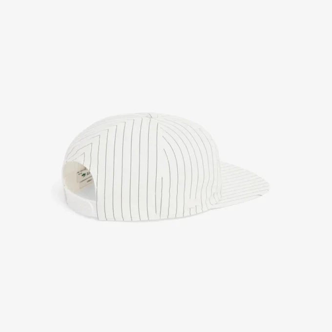Cappellino in twill di cotone ricamato a righe Cappellino in twill di cotone ricamato a righe