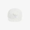 Cappellino in twill di cotone ricamato a righe Cappellino in twill di cotone ricamato a righe