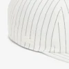 Cappellino in twill di cotone ricamato a righe Cappellino in twill di cotone ricamato a righe