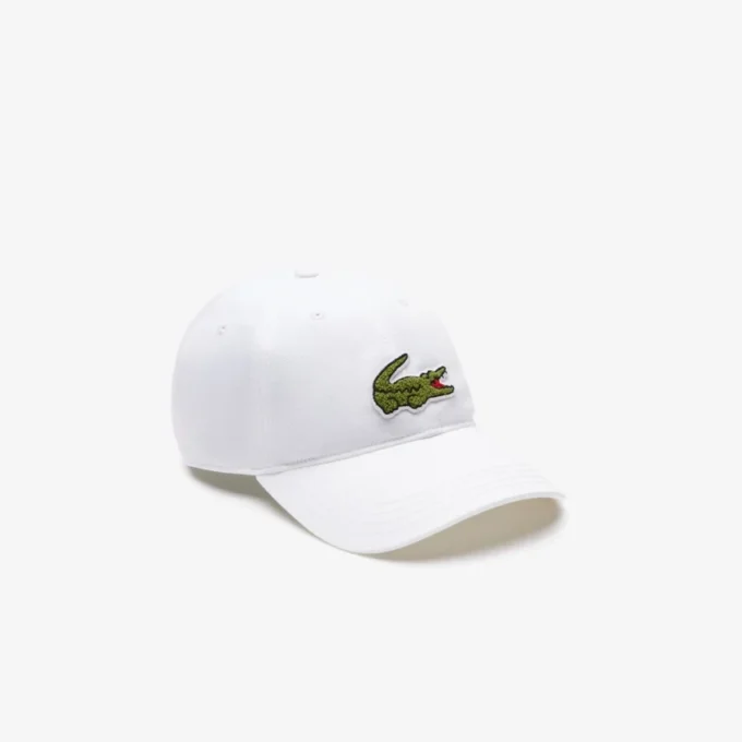 Cappellino unisex in twill di cotone con logo coccodrillo Cappellino unisex in twill di cotone con logo coccodrillo