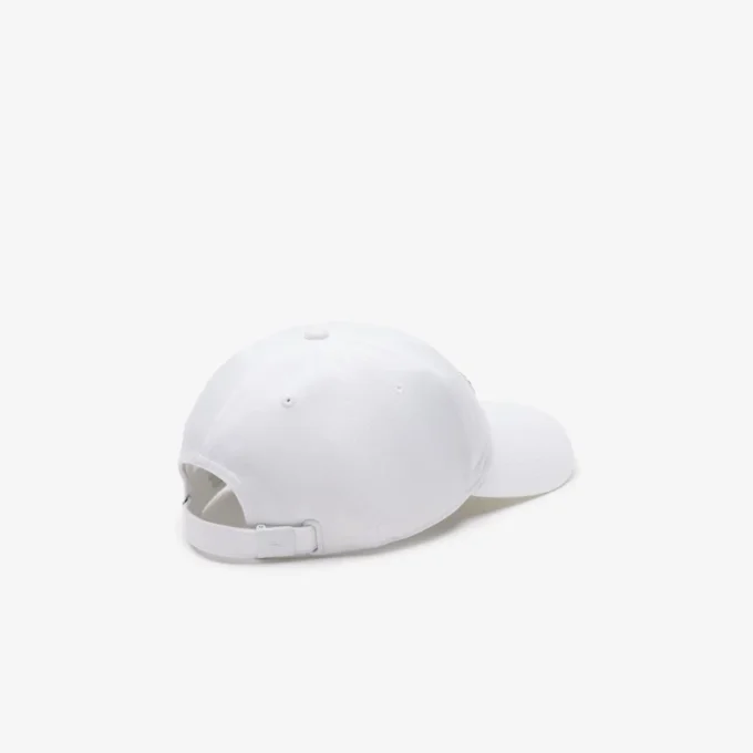 Cappellino unisex in twill di cotone con logo coccodrillo Cappellino unisex in twill di cotone con logo coccodrillo