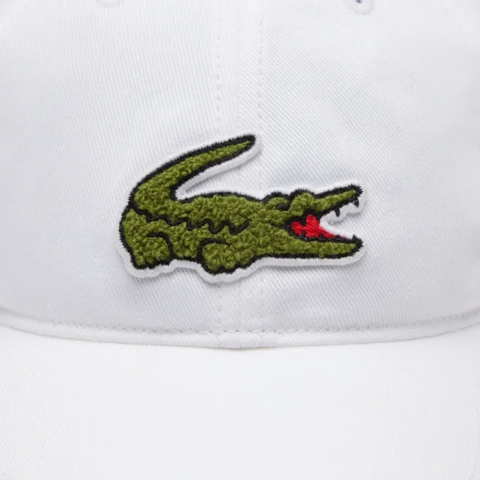 Cappellino unisex in twill di cotone con logo coccodrillo Cappellino unisex in twill di cotone con logo coccodrillo