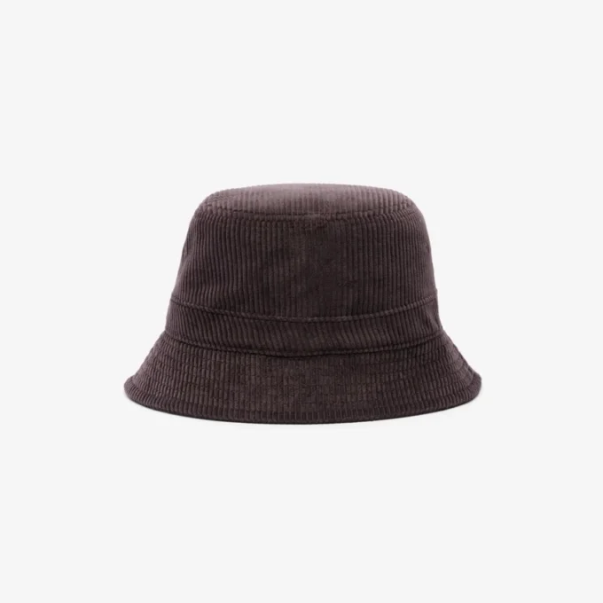 Cappello a secchiello da uomo in velluto a coste