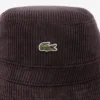 Cappello a secchiello da uomo in velluto a coste