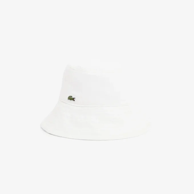 Cappello a secchiello in twill di cotone da donna