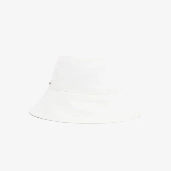 Cappello a secchiello in twill di cotone da donna