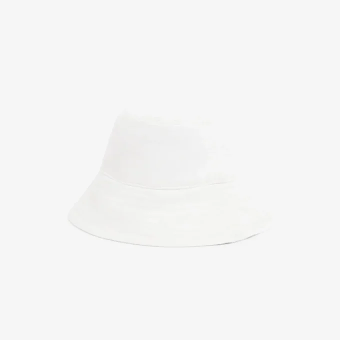 Cappello a secchiello in twill di cotone da donna
