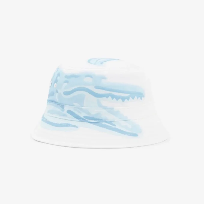 Cappello a secchiello in twill di cotone stampato
