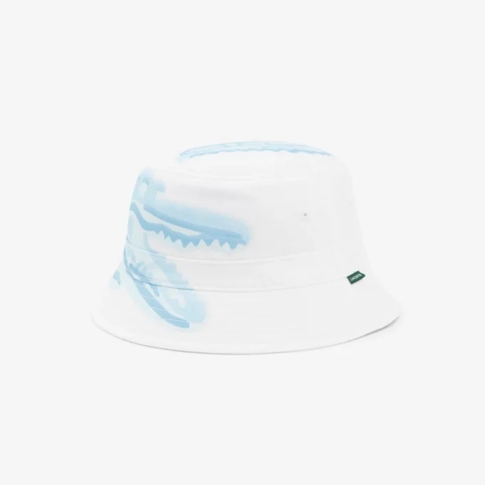 Cappello a secchiello in twill di cotone stampato