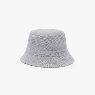 Cappello a secchiello unisex in cotone a quadri double face Cappello a secchiello unisex in cotone a quadri double face