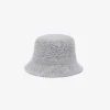Cappello a secchiello unisex in cotone a quadri double face