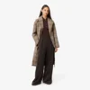 Cappotto avvolgente a quadri idrorepellente da donna Cappotto avvolgente a quadri idrorepellente da donna