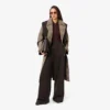 Cappotto avvolgente a quadri idrorepellente da donna Cappotto avvolgente a quadri idrorepellente da donna