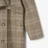 Cappotto avvolgente a quadri idrorepellente da donna Cappotto avvolgente a quadri idrorepellente da donna