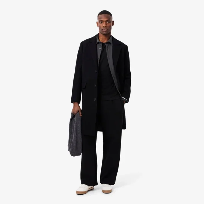 Cappotto Chesterfield da uomo in lana Cappotto Chesterfield da uomo in lana