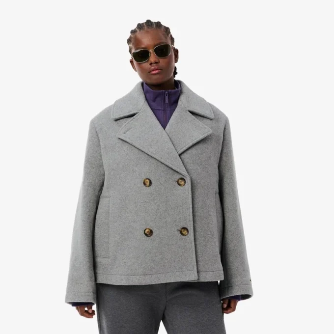 Cappotto corto oversize da donna in misto lana The Blend Cappotto corto oversize da donna in misto lana The Blend