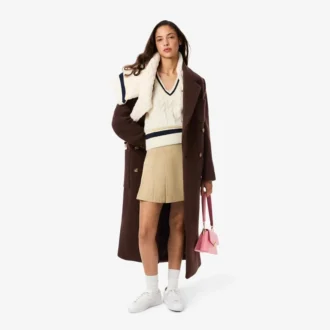 Cappotto da donna in lana a doppio petto