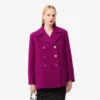 Cappotto da marinaio in lana fiammata Runway Cappotto da marinaio in lana fiammata Runway