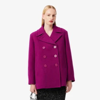 Cappotto da marinaio in lana fiammata Runway