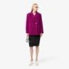 Cappotto da marinaio in lana fiammata Runway Cappotto da marinaio in lana fiammata Runway